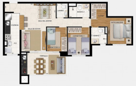 Apartamento com 3 Quartos à Venda, 122 m² em Picanco - Guarulhos