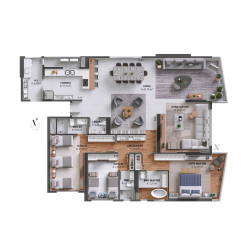 Apartamento com 4 Quartos à Venda, 221 m² em Centro - Balneário Camboriú