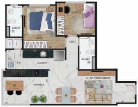 Apartamento com 2 Quartos à Venda, 66 m² em Barro Vermelho - Vitória