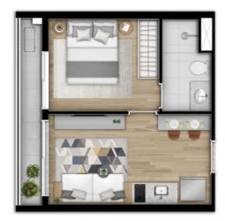 Apartamento com 1 Quarto à Venda, 29 m² em Vila Madalena - São Paulo