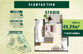 Studio com 1 Quarto à Venda, 49 m² em Jardim Tupanci - Barueri