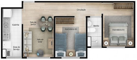 Apartamento com 2 Quartos à Venda, 42 m² em Bonsucesso - Guarulhos