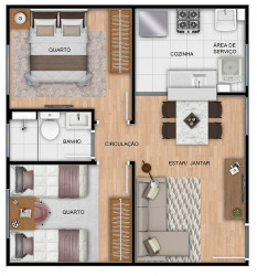 Apartamento com 2 Quartos à Venda, 38 m² em Jardim Novo Portugal - Guarulhos