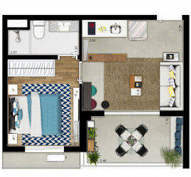 Apartamento com 1 Quarto à Venda, 43 m² em Vila Mariana - São Paulo