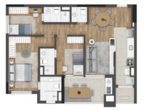 Apartamento com 3 Quartos à Venda, 86 m² em Vila Yara - Osasco