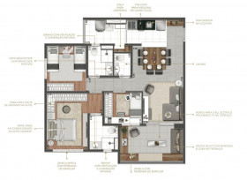 Apartamento com 4 Quartos à Venda, 108 m² em Santo Amaro - São Paulo