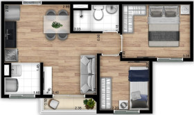 Apartamento com 2 Quartos à Venda, 32 m² em Jardim Da Pedreira - São Paulo