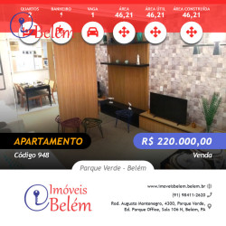 Apartamento com 2 Quartos à Venda, 46 m² em Parque Verde - Belém