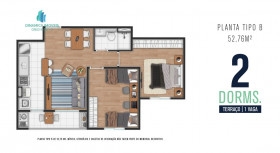 Apartamento com 2 Quartos à Venda, 52 m² em Capela - Vinhedo