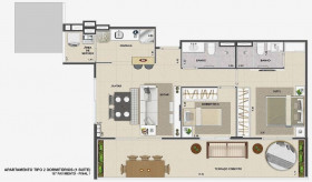 Apartamento com 2 Quartos à Venda, 98 m² em Indianópolis - São Paulo