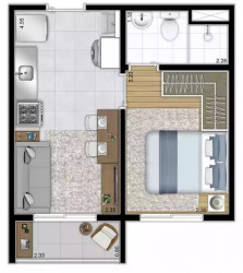 Apartamento com 1 Quarto à Venda, 28 m² em Chácara Santo Antônio (zona Sul) - São Paulo