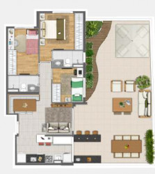 Apartamento com 2 Quartos à Venda, 60 m² em Jardim Das Belezas - Carapicuíba