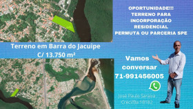 Terreno à Venda, 13.750 m² em Barra Do Jacuípe - Camaçari
