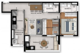 Apartamento com 3 Quartos à Venda, 91 m² em Vila Prudente - São Paulo