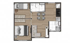 Apartamento com 2 Quartos à Venda, 35 m² em Morumbi - São Paulo