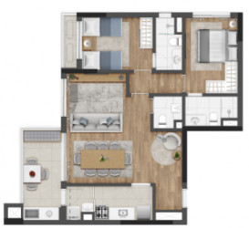 Apartamento com 3 Quartos à Venda, 107 m² em Vila Yara - Osasco