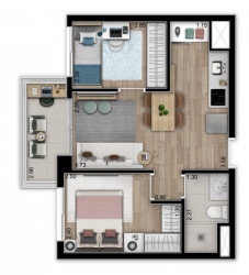 Apartamento com 2 Quartos à Venda, 68 m² em Vila Guarani (z Sul) - São Paulo