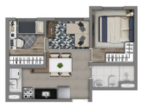 Apartamento com 2 Quartos à Venda, 36 m² em Socorro - São Paulo