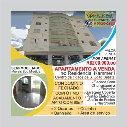 Imóvel com 2 Quartos à Venda, 90 m² em Centro - São João Batista