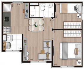 Apartamento com 2 Quartos à Venda, 35 m² em Pedreira - São Paulo