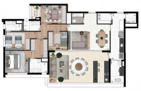 Apartamento com 4 Quartos à Venda, 159 m² em Vila Dom Pedro I - São Paulo