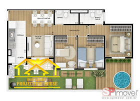 Apartamento com 3 Quartos à Venda, 82 m² em Mauá