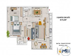 Imóvel com 3 Quartos à Venda, 75 m² em Tijuca - Rio De Janeiro