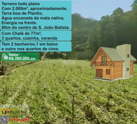Imóvel com 3 Quartos à Venda, 2.000 m² em Colônia Nova Itália - São João Batista