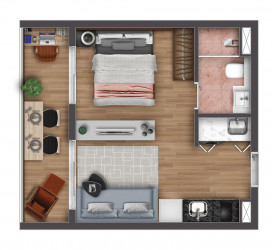 Apartamento com 2 Quartos à Venda, 42 m² em Vila Olímpia - São Paulo