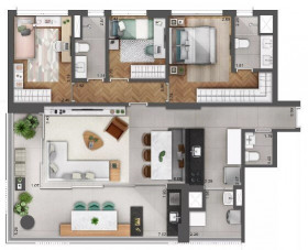 Apartamento com 3 Quartos à Venda, 202 m² em Perdizes - São Paulo