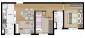 Apartamento com 2 Quartos à Venda, 40 m² em Penha - São Paulo