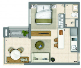 Apartamento com 1 Quarto à Venda, 37 m² em Vila Mariana - São Paulo