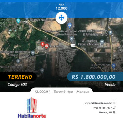 Terreno à Venda, 12 m² em Tarumã-açu - Manaus