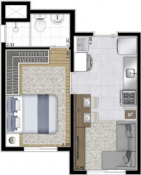 Apartamento com 1 Quarto à Venda, 26 m² em Vila Prudente - São Paulo