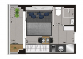 Cobertura com 1 Quarto à Venda, 139 m² em Pinheiros - São Paulo