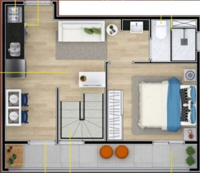 Apartamento com 1 Quarto à Venda, 15 m² em Campo Belo - São Paulo