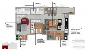 Apartamento com 2 Quartos à Venda, 65 m² em Centro - Barueri