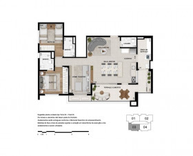Apartamento com 4 Quartos à Venda, 130 m² em Swiss Park - Campinas