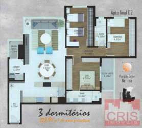 Apartamento com 3 Quartos à Venda, 128 m² em Cidade Alta - Bento Gonçalves