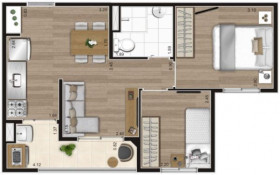 Apartamento com 2 Quartos à Venda, 41 m² em Vila Pirituba - São Paulo