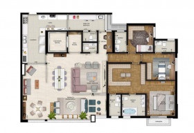 Apartamento com 4 Quartos à Venda, 211 m² em Morumbi - São Paulo