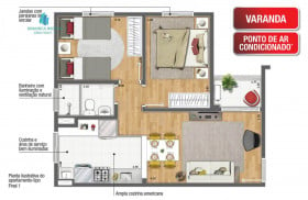 Apartamento com 2 Quartos à Venda, 47 m² em Recanto Do Sol I - Campinas