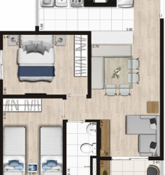 Apartamento com 2 Quartos à Venda, 45 m² em Sacomã - São Paulo