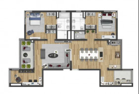 Apartamento com 2 Quartos à Venda, 79 m² em Moema - São Paulo