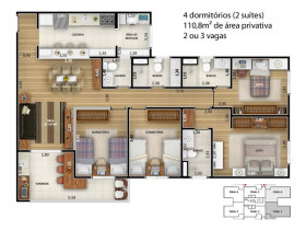 Apartamento com 3 Quartos à Venda, 91 m² em Engordadouro - Jundiaí