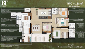 Apartamento com 3 Quartos à Venda, 187 m² em Tamboré - Santana De Parnaíba