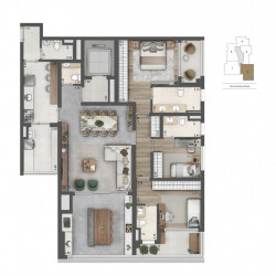 Apartamento com 3 Quartos à Venda, 168 m² em Brooklin - São Paulo