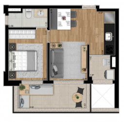 Apartamento com 1 Quarto à Venda, 49 m² em Pinheiros - São Paulo