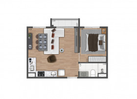 Apartamento com 1 Quarto à Venda, 27 m² em Moema - São Paulo