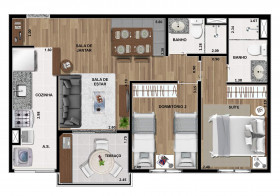 Apartamento com 2 Quartos à Venda, 56 m² em Catumbi - São Paulo